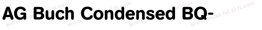 AG Buch Condensed BQ字体转换